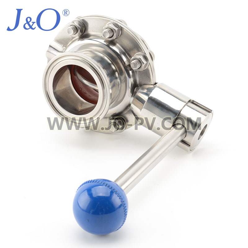 Santiary Punching Center Line Butterfly Valve J&O Fluid Control Co